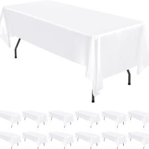 White  Tablecloth OF 10 PLACES (57X108) (rental only)