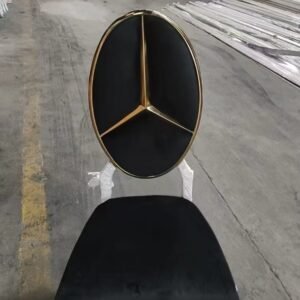 The O stainless steel chair- Gold black(rental only)